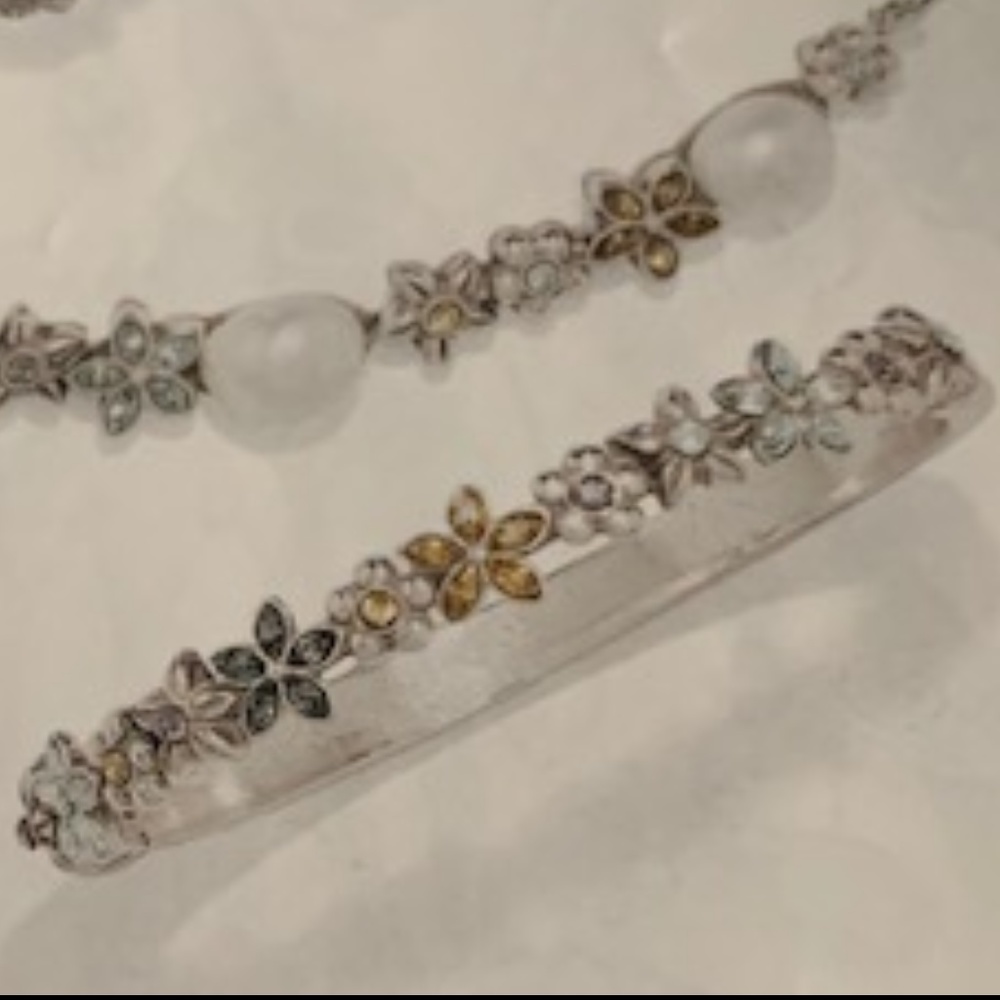 Brighton Paradiso Floral Hinged Bangle